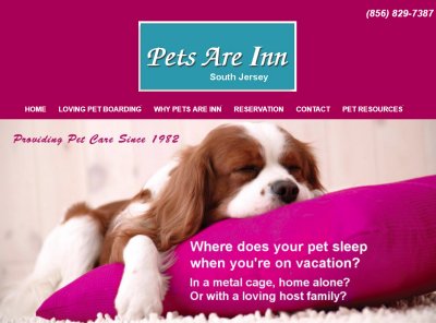 Pets Are Inn South Jersey provides a unique pet lodging alternative for those who may feel uncomfortable leaving their furry family member at a kennel or with friends, relatives, or neighbors, or  Internet advertisor.