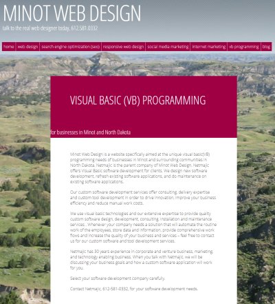 Minot ND Excel VBA Programming, Minot, North Dakota.
