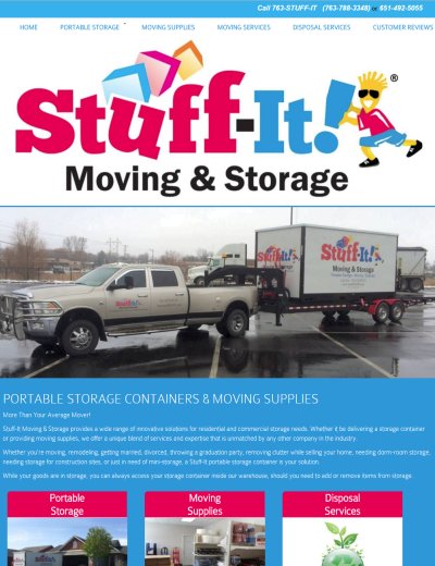 Stuff-It Portable Storage Containers, serving the 7 county metro area of Minneapolis, St Paul, Minnesota