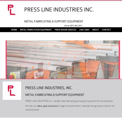 Press Line Industries metal fabricating and support in Minnesota.
