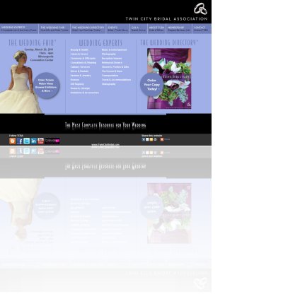 The database design for twincitybridal.com website was developed by previous web developers. Netmajic combined the databases into one database.